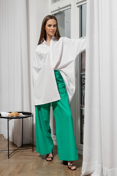 Рубашка классического кроя из хлопка для лета AURA otd 2090 - фото 4