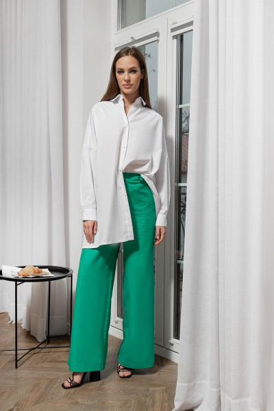 Рубашка классического кроя из хлопка для лета AURA otd 2090 - фото 2