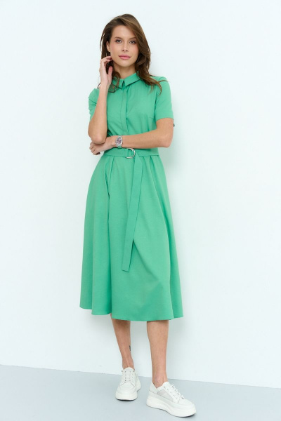Платье Luitui R1066 зеленый - фото 4