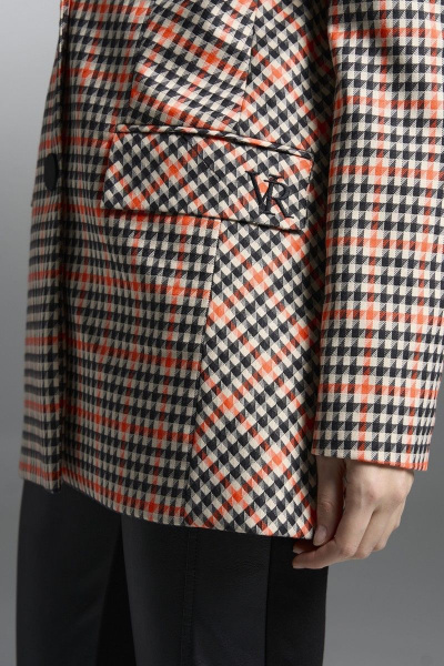 Жакет VI ORO VR-1003 черный, оранжевый, молоко - фото 4