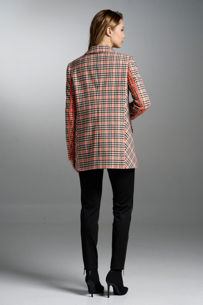 Жакет VI ORO VR-1003 черный, оранжевый, молоко - фото 3