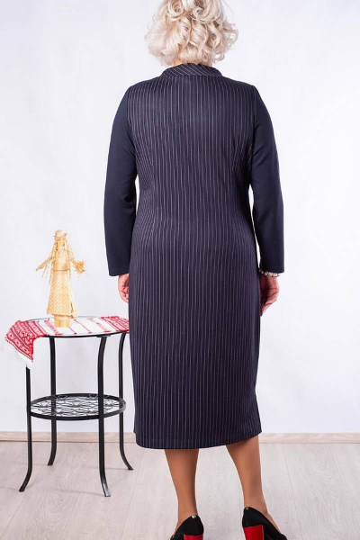 Платье полуприлегающее из вискозы с вертикальной полоской Camelia 2241 2 - фото 4