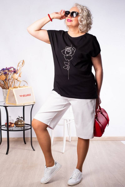 Летние белые удлиненные шорты с карманами Camelia 2215 4 - фото 1