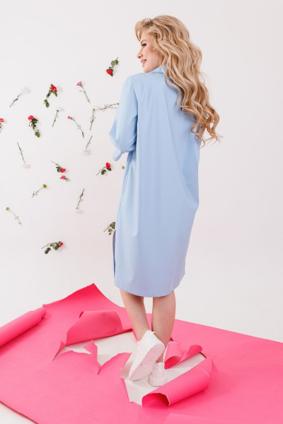 Платье NikVa 311-1 голубой - фото 6
