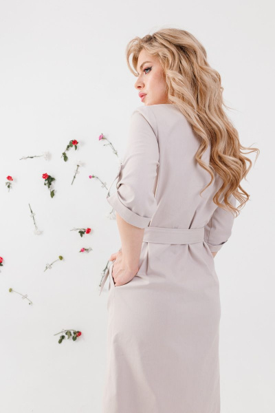 Платье NikVa 134 беж - фото 5