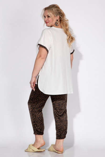 Костюм 2-ка женский свободный из текстиля с карманами Belinga 2247/2 - фото 5