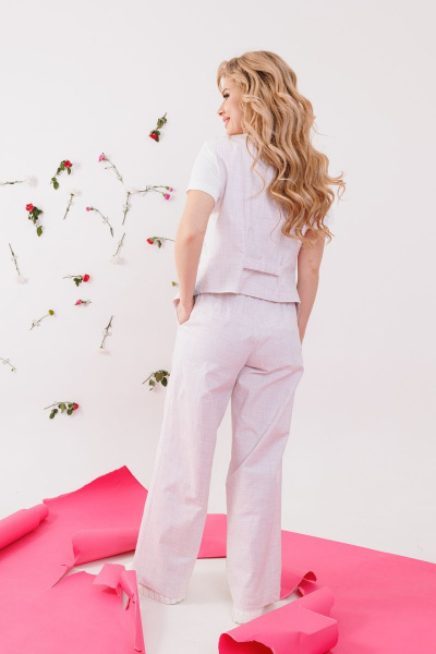 Брюки NikVa 348-2 лиловый - фото 3