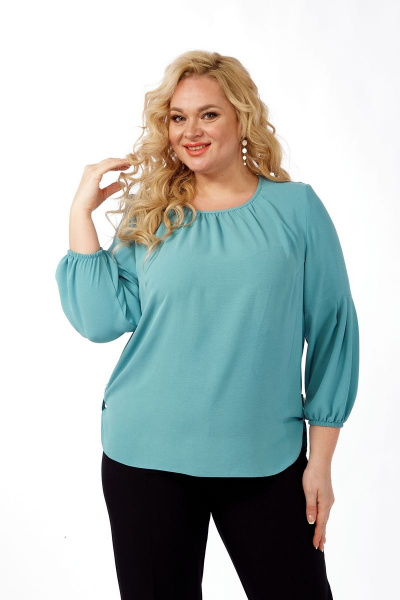 Блуза SOVITA 912 бирюза - фото 4