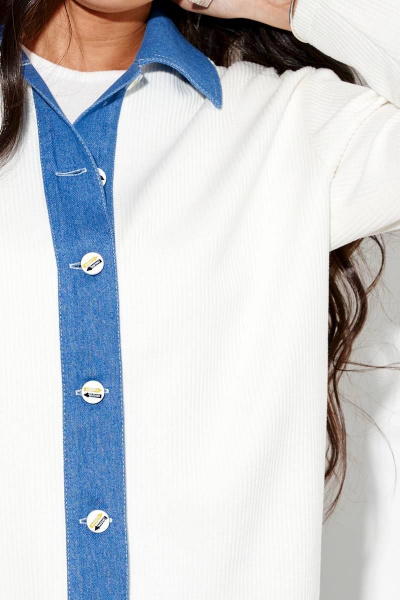 Брюки, рубашка FOXY FOX 1460 сине-белый - фото 5