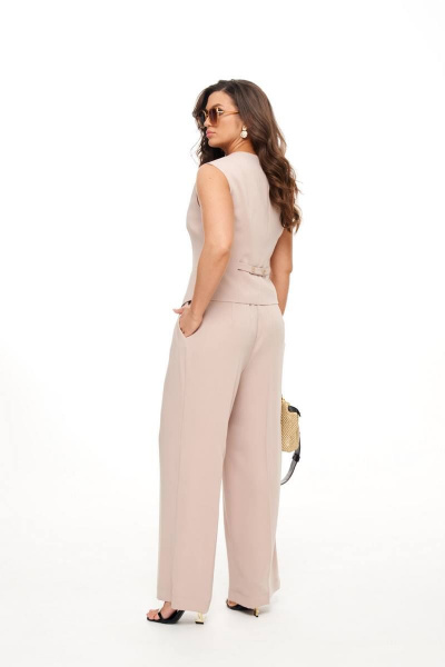 Брюки, жилет Beautiful&Free 6020 бежевый - фото 7