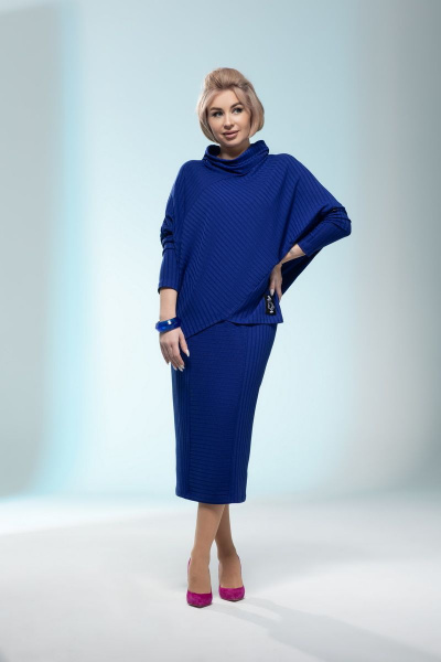 Джемпер, юбка ElPaiz 889 синий - фото 1