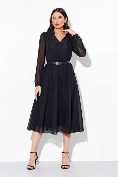 Платье IVA 1061 черный - фото 1