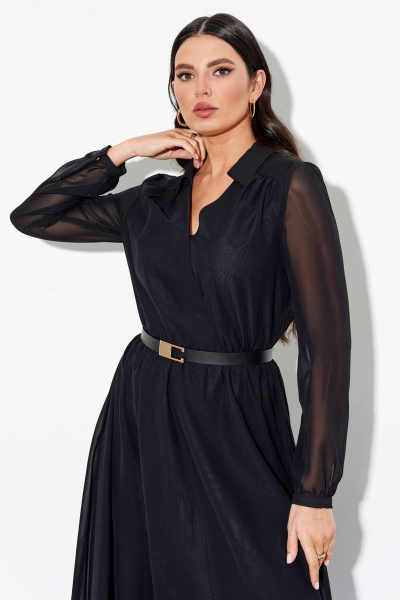 Платье IVA 1061 черный - фото 4