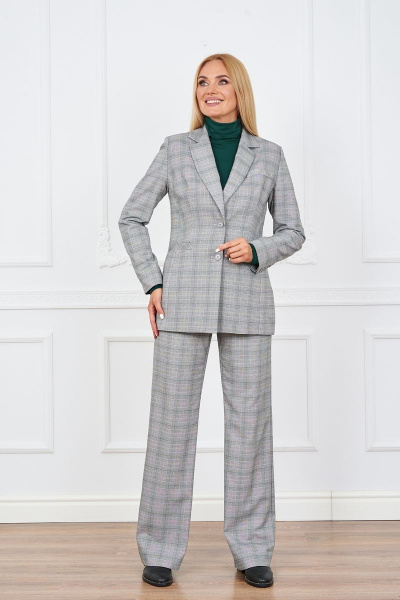 Костюм из жакета, брюк и джемпера в деловом стиле Azzara 827И - фото 1