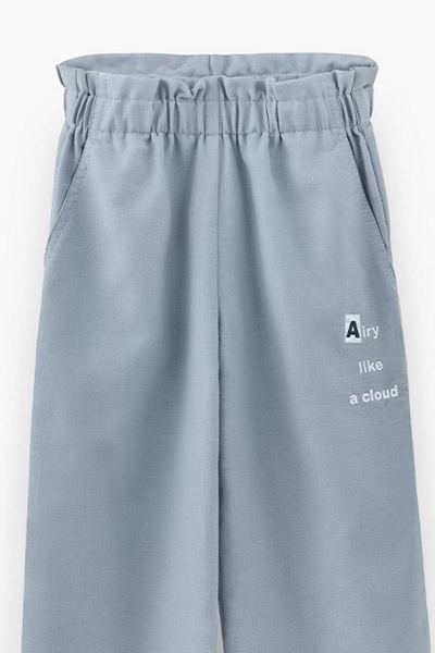 Широкие джинсовые брюки с высокой талией Bell Bimbo 231054 деним - фото 4