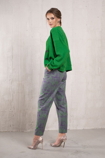 Брюки прямые из вискозы с карманами и средней длиной Avanti С-107-2 - фото 2