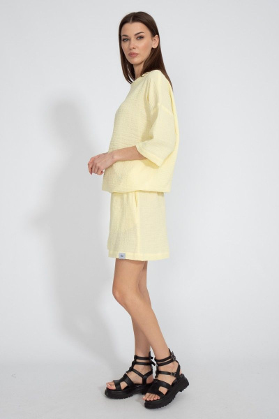 Шорты муслин из хлопка свободного кроя для летних дней Kivviwear 4129.03 - фото 5