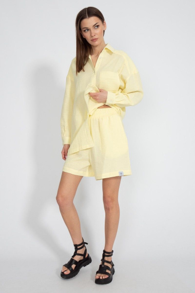 Шорты муслин из хлопка свободного кроя для летних дней Kivviwear 4129.03 - фото 1