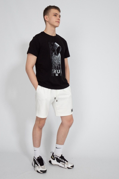 Шорты из футера с карманами белый для спорта круглый год Kivviwear 3002.04 - фото 10