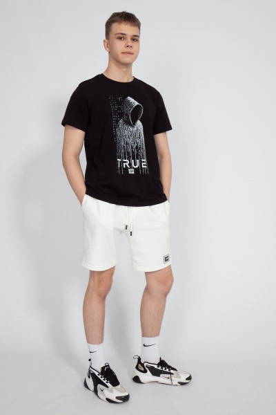 Шорты из футера с карманами белый для спорта круглый год Kivviwear 3002.04 - фото 9