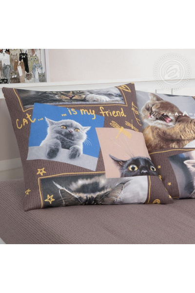 Классический комплект бязи 1.5-спальный с карманом АРТПОСТЕЛЬ 112 замурчательная_жизнь - фото 5