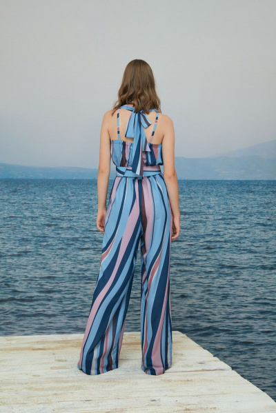 Комбинезон на бретелях с американской проймой и мультиколор Alena Goretskaya А1665/2 - фото 2