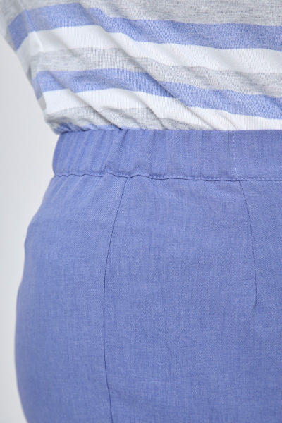 Комплект 3 предмета: жакет, блуза и брюки из трикотажа и вискозы Элль-стиль А-506/2 голубой - фото 8