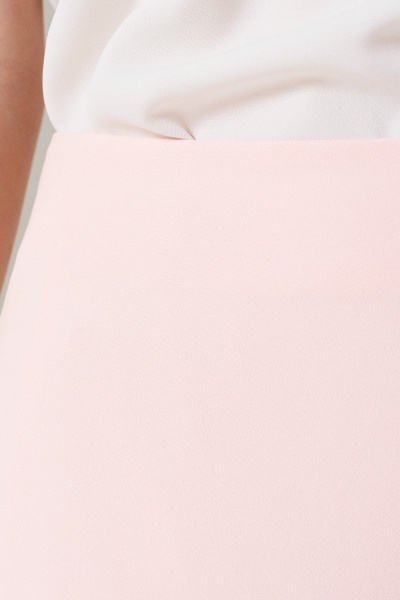 розовая длинная юбка из текстиля для комфортных образов Панда 150550w розовый - фото 3