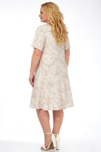 Летнее платье из хлопка с валаном и центральным швом Belinga 1213 - фото 4