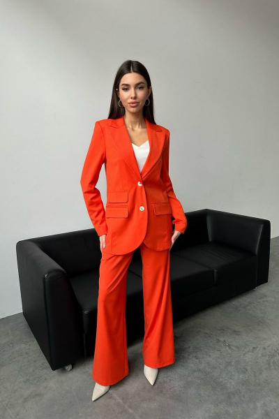 Жакет THE.WOMAN 0062 оранжевый - фото 3