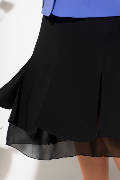 Костюм юбка и жакет женский деловой нарядный демисезонный Fortuna ШЖ 249 лавандовый - фото 4