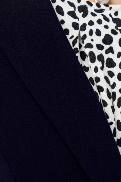 Юбка и жилет классическая карандаш из текстиля деловой стиль Панда 111810w синий - фото 3