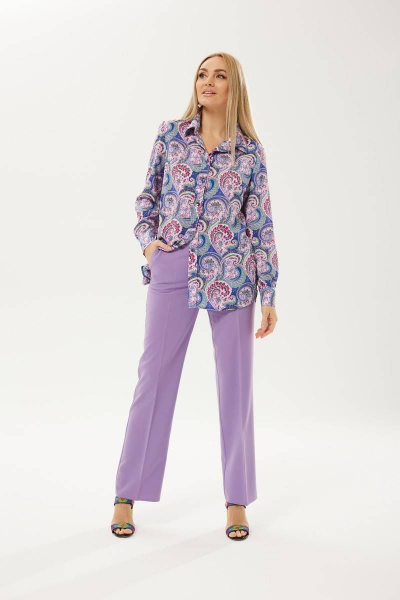Рубашка Ma Сherie 1005 лаванда - фото 4