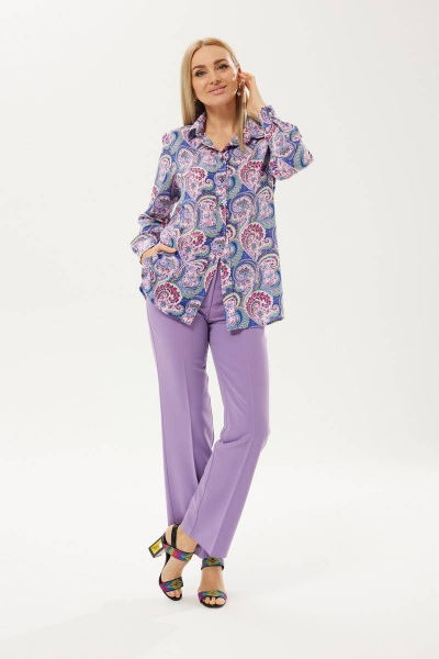 Рубашка Ma Сherie 1005 лаванда - фото 3
