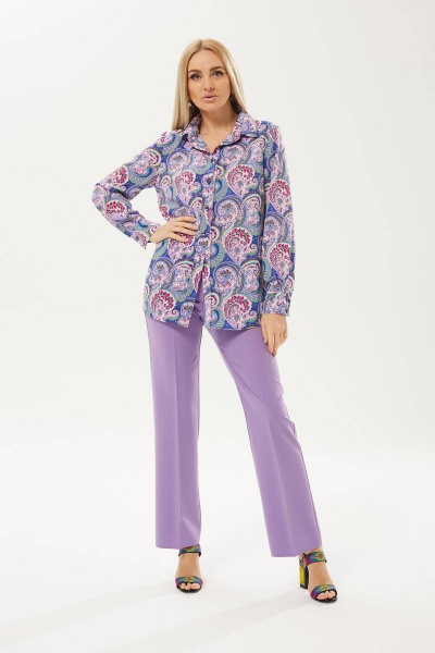 Рубашка Ma Сherie 1005 лаванда - фото 2