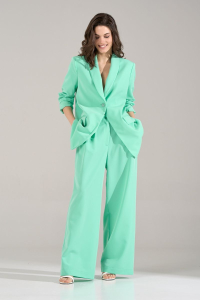 Брюки, жакет RINKA 1134/1 мята - фото 17