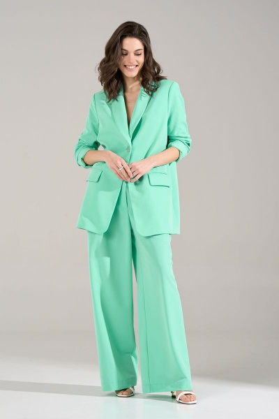 Брюки, жакет RINKA 1134/1 мята - фото 14