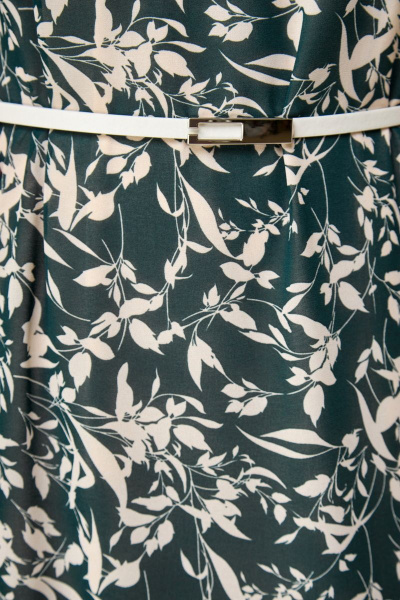 Платье Мишель стиль 1072 зелено-бежевый - фото 5