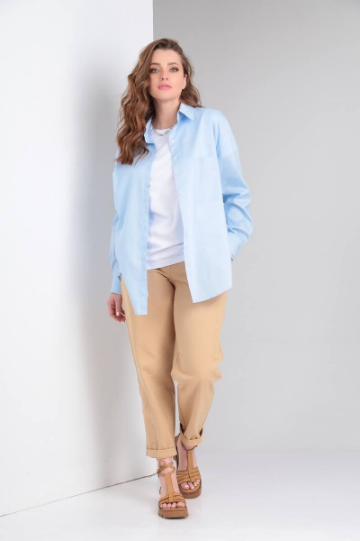 Рубашка Bliss 8215 голубой - фото 5