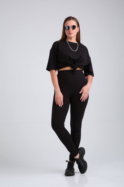 Леггинсы Bliss 131 черный - фото 2