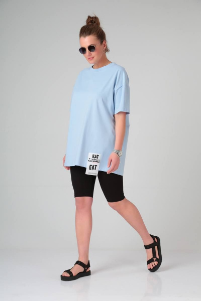 Велосипедки женские из трикотажа на резинке лето Bliss 132 черный - фото 3