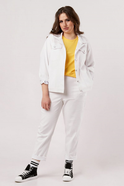 Брюки палаццо из струящейся ткани с высокой талией Andina city 202 - фото 1