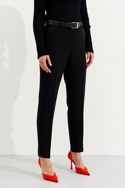Элегантные брюки со стрелками из костюмной ткани Ketty К-01960 черный - фото 6