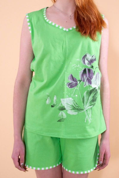 Майка, шорты 8 Марта 2797-2С558Д40-170,176 салат - фото 4