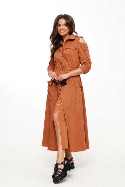 Платье Beautiful&Free 6029 терракот - фото 1