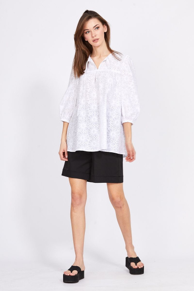 Черные шорты с высокой талией и завязкой на бант EOLA 2416 черный - фото 1