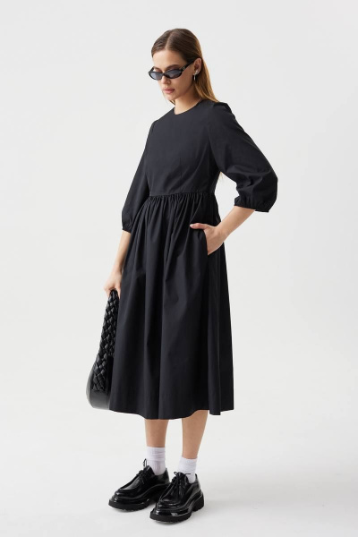 Платье свободного покроя из текстиля для повседневных образов MilMil 1059ВК Мальбек - фото 3