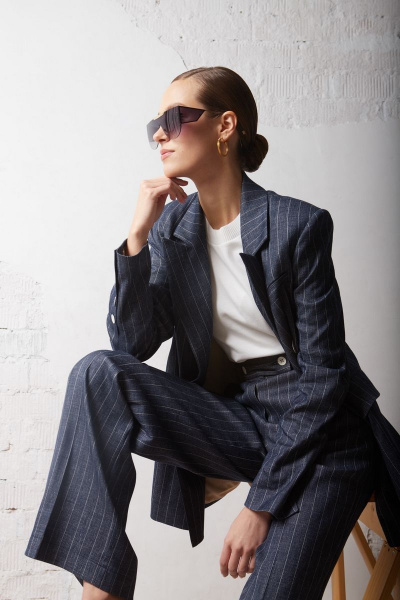 Брюки и жакет из текстиля для делового образа DAVYDOV 6224.1 - фото 4