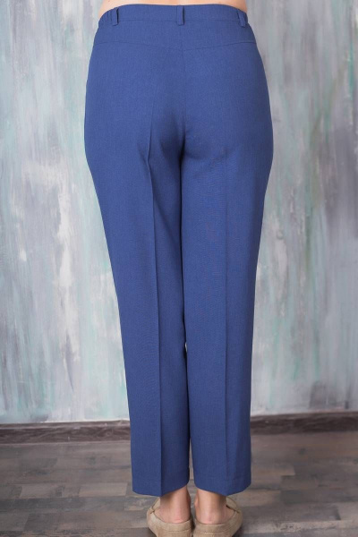 Прямые брюки с разрезами по боковым швам Avila 0602 синий - фото 2