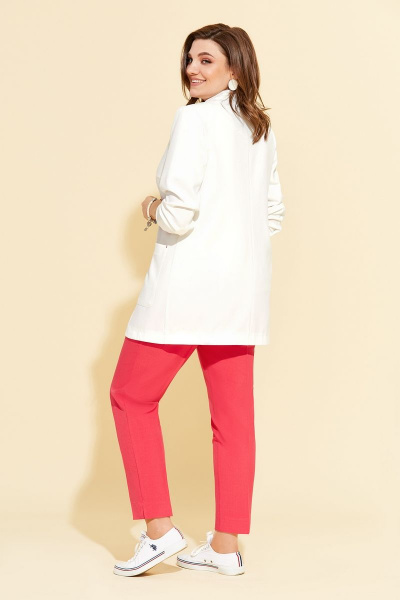 Брюки, жакет, футболка Милора-стиль 1097 красный - фото 3